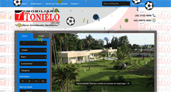 Desktop Screenshot of imobiliariatonielo.com.br